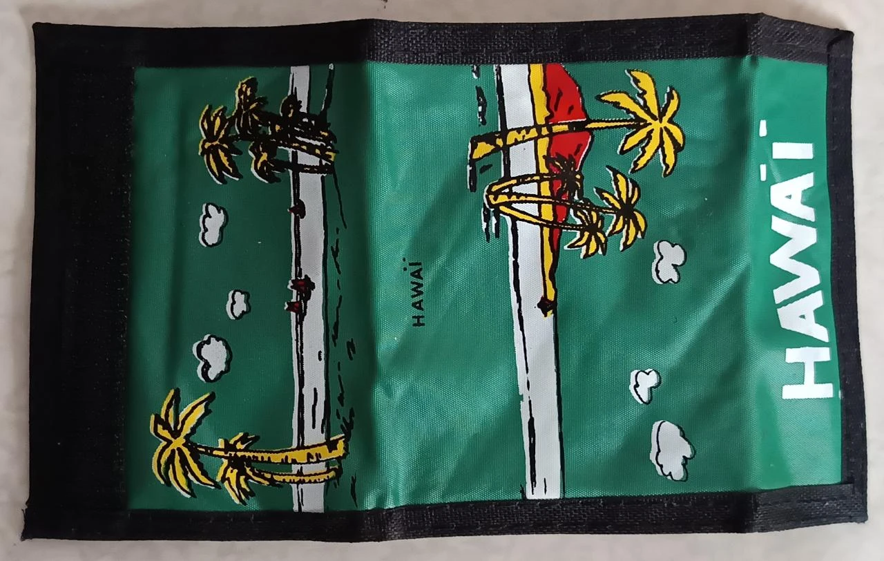 Lot of 8 Wallets Size S / Vintage Hawaii with scratch closure with 4 comp – photo 4